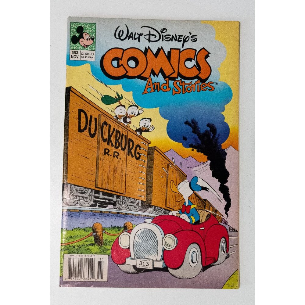 Walt Disneys Comics & Stories #553 Nov 1989 Donald Duck & Huey Dewey Louie